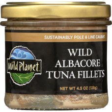 WILD PLANET: Wild Albacore Tuna Fillets, 4.5 oz