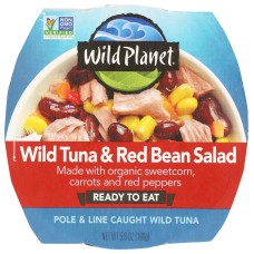 WILD PLANET: Wild Tuna Bean and Corn Salad Ready To Eat Meal, 5.6 oz