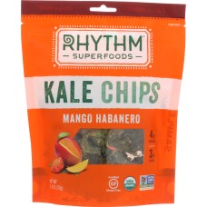 RHYTHM SUPERFOODS: Kale Chips Mango Habanero, 2 Oz