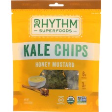 RHYTHM SUPERFOODS: Kale Chips Honey Mustard, 2 oz