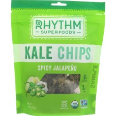 RHYTHM SUPERFOODS: Organic Kale Chips Spicy Jalapeno, 2 oz