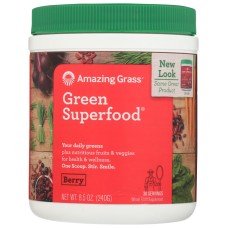 AMAZING GRASS: Green Superfood Berry Flavor, 8.50 oz