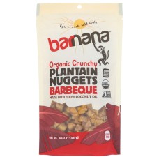 BARNANA: Nuggets Plantain Bbq Org, 4 OZ