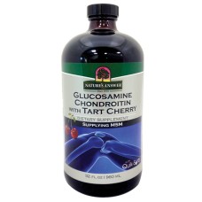 NATURES ANSWER: Glucosamine and Chondroitin with Tart Cherry, 32 oz