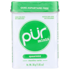 PUR: Mints Spearmint Tin, 1.05 oz PUR: Mints Spearmint Tin, 1.05 oz
