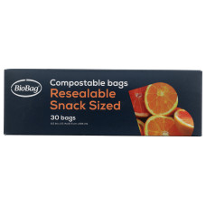 BIOBAG: Snack Size Resealable Bags, 30 bg