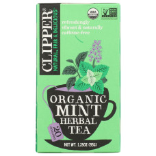 CLIPPER: Organic Mint Herbal Tea, 1.23 oz