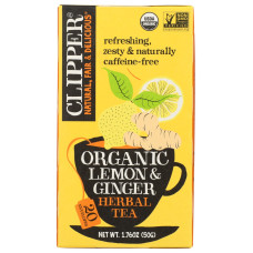 CLIPPER: Organic Lemon and Ginger Tea, 1.76 oz
