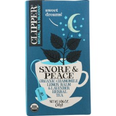 CLIPPER: Organic Snore & Peace Tea, 1.06 oz