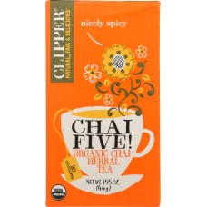 CLIPPER: Organic Chai Five Tea, 1.55 oz