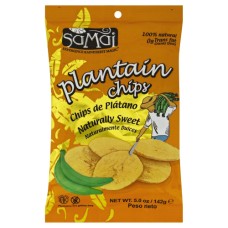 SAMAI: Chips Plantain Naturally Sweet, 5 oz