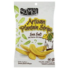 SAMAI: Strips Plantain Artesian Sea Salt, 4 oz