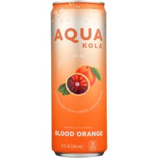 AQUA KOLA: Beverage Sparkling Blood Orange, 12 fo