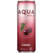 AQUA KOLA: Beverage Sparkling Cherry, 12 oz