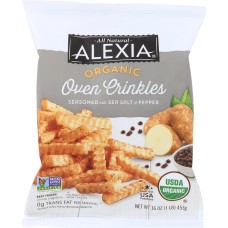 ALEXIA: Organic Oven Crinkles Salt & Pepper, 16 oz
