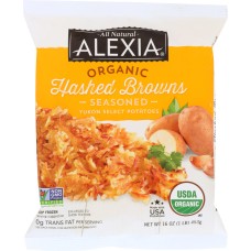 ALEXIA: Hashed Browns Gold Potatoes With Seasoned Salt, 16 oz
