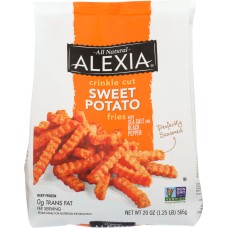ALEXIA: Potato Fry Crinkle Cut Sweet with Sea Salt & Black Pepper, 20 oz