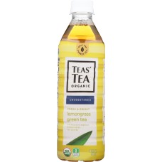 TEAS TEA: Tea Green Lemongrass Organic, 16.9 fo