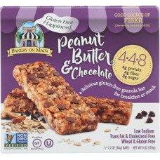 BAKERY ON MAIN: Peanut Butter & Chocolate Granola Bar, 6 oz