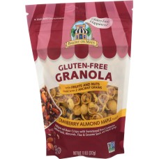 BAKERY ON MAIN: Gluten Free Granola Cranberry Almond Maple, 11 oz