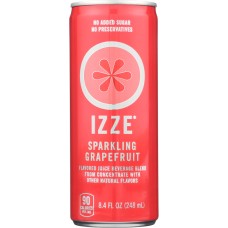 IZZE BEVERAGE: Sparkling Juice Grapefruit, 8.4 fl oz
