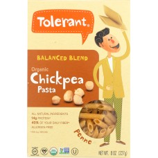 TOLERANT: Organic Chickpea Pasta Balanced Blend, 8 oz