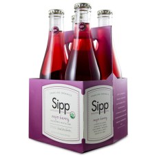 SIPP: Beverage Sparkling 4 Pack Mojo Berry Organic, 48 fl oz
