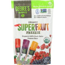 DEEBEES ORGANIC: Super Fruit Freezies, 24 oz