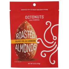 OCTONUTS: Olive Oil and Lemon Roasted Almonds, 6 oz
