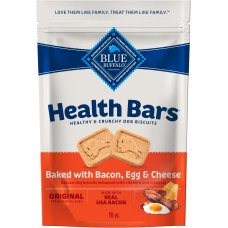 BLUE BUFFALO: Health Bars Baked with Bacon, Egg and Cheese Crunchy Dog Biscuits, 16 oz