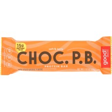 GOOD SNACKS: Chocolate Peanut Butter Bar, 2.12 oz