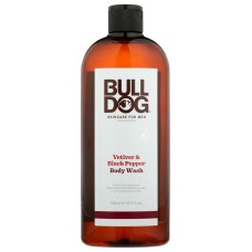 BULLDOG: Vetiver Black Pepper Body Wash, 16.9 fo