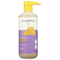 ALAFFIA: Kids Shampoo Body Wash Lemon Lavender, 16 fo