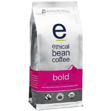 ETHICAL BEAN: Coffee Dark Roast Bold Whole, 12 oz