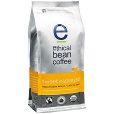 ETHICAL BEAN: Coffee Medium Dark Roast Sweet Espresso, 12 oz