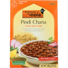 KITCHENS OF INDIA: Pindi Chana Chick Peas Curry, 10 oz
