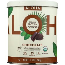 ALOHA: Protein Powder Chocolate, 19.6 oz