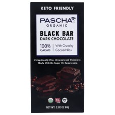 PASCHA: Dark Chocolate with Organic Cocoa Nibs, 2.82 oz