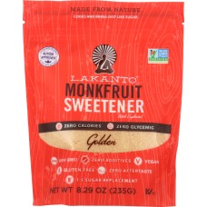 LAKANTO: Golden Monkfruit Sweetener Sugar Substitute, 8.29 oz