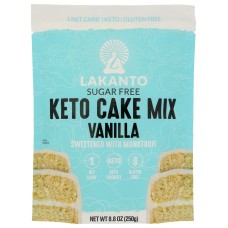 LAKANTO: Keto Cake Mix Vanilla, 8.8 oz