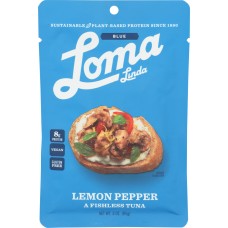 LOMA BLUE: Lemon Pepper Fishless Tuna, 3 oz