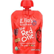 ELLA'S KITCHEN: The Red One Squished Smoothie Fruits, 3 oz