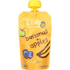 ELLA'S KITCHEN: Bananas + Apples, 3.5 oz