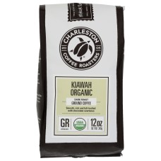 CHARLESTON COFFEE ROASTERS: Kiawah Organic Dark Roast Ground Coffee, 12 oz