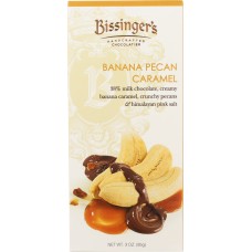 BISSINGERS: Banana Caramel Pecan Chocolate Bar, 3 oz