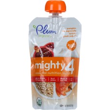 PLUM ORGANICS: Mighty 4 Pumpkin Pomegranate Quinoa Greek Yogurt, 4 oz