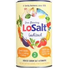 LOSALT: Iodized Salt, 12.35 oz
