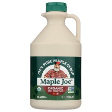 MAPLE JOE: Organic Dark Maple Syrup, 32 fo