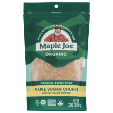 MAPLE JOE: Organic Maple Sugar Chunks, 7.76 oz