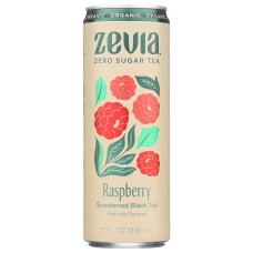 ZEVIA: Black Tea Raspberry, 12 fo